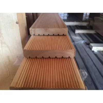 Террасная доска из лиственницы 35x140мм сорт B,C