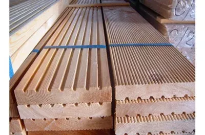 Террасная доска из лиственницы 28x140мм сорт A,B