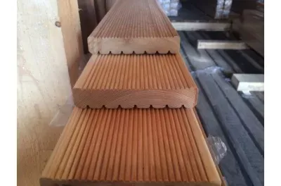 Террасная доска из лиственницы 35x140мм сорт Прима