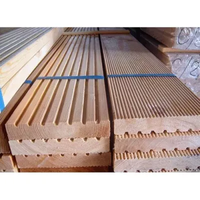 Террасная доска из лиственницы 28x140мм сорт A,B