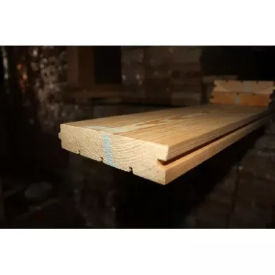 Половая доска из лиственницы 28x120x4000мм сорт Прима